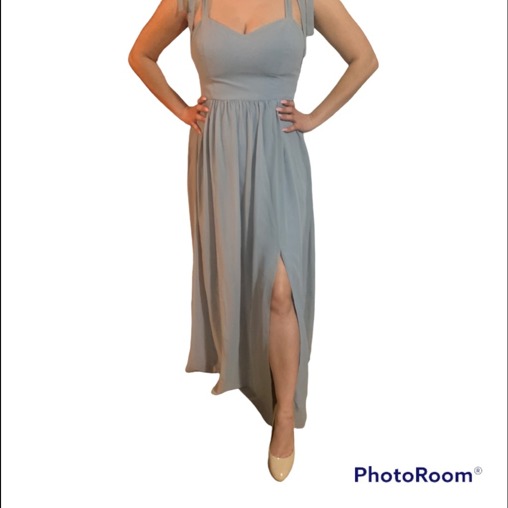 Dusty Blue Bridesmaid Dress